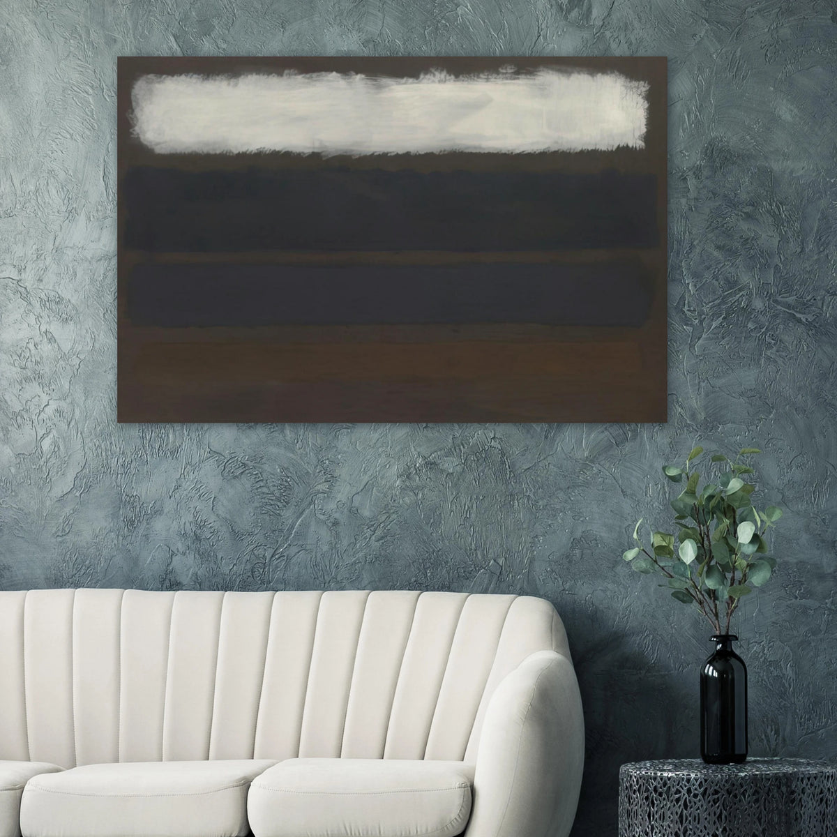 No. 14 Horizontals, White over Darks - 1961 Poster | Mark Rothko Poster | Rothko Prints