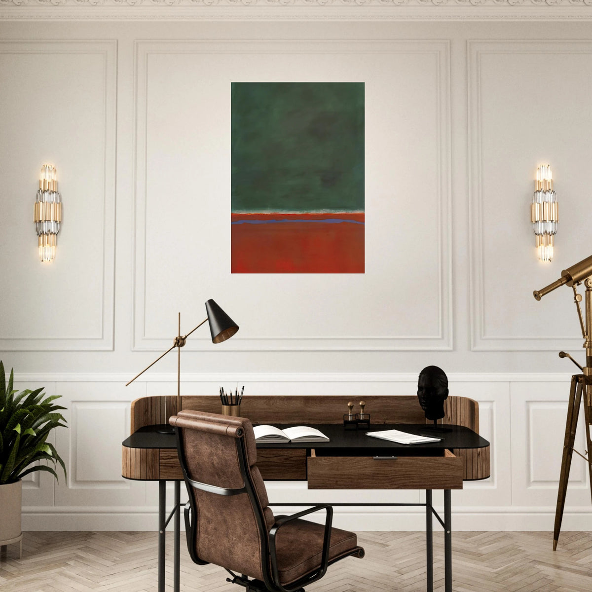 Green and Maroon - 1953 Canvas | Mark Rothko Canvas | Rothko Prints