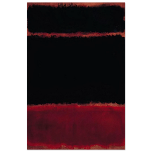 Black in Deep Red - 1957 Poster | Mark Rothko Poster | Rothko Prints