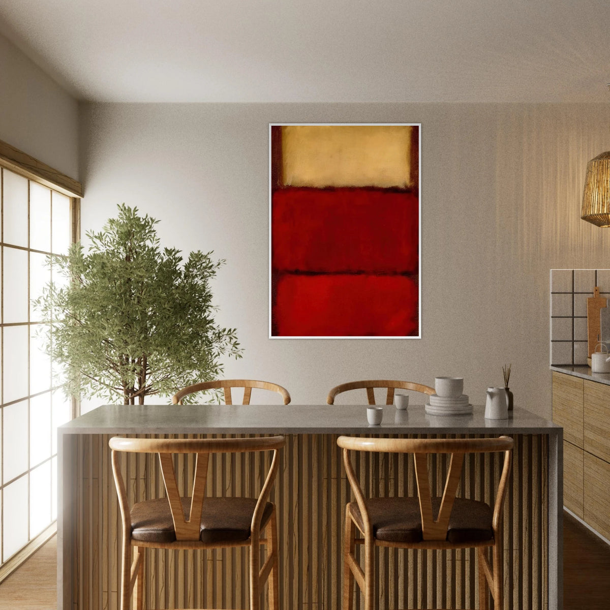 Red - 1964 Framed Poster | Mark Rothko Framed Prints Wall Art | Rothko Prints