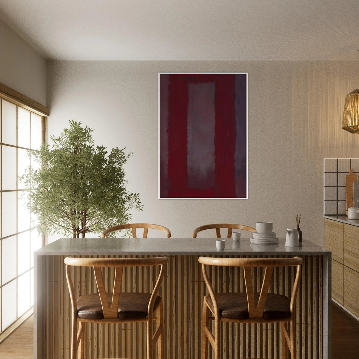 Red on Maroon - 1959 Framed Poster | Mark Rothko Framed Prints Wall Art | Rothko Prints