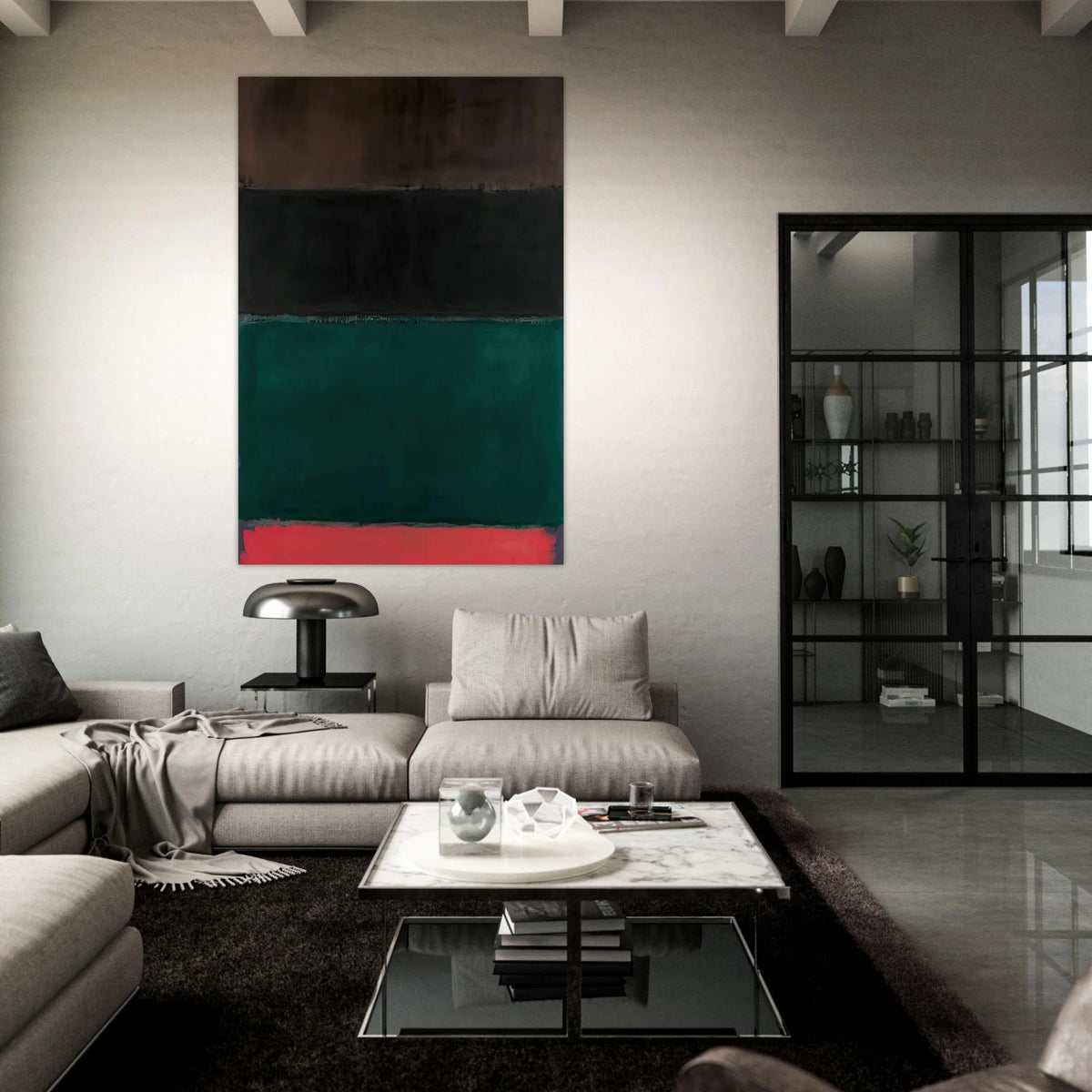 Untitled Red-Brown, Black, Green, Red - 1962 Poster | Mark Rothko Poster | Rothko Prints