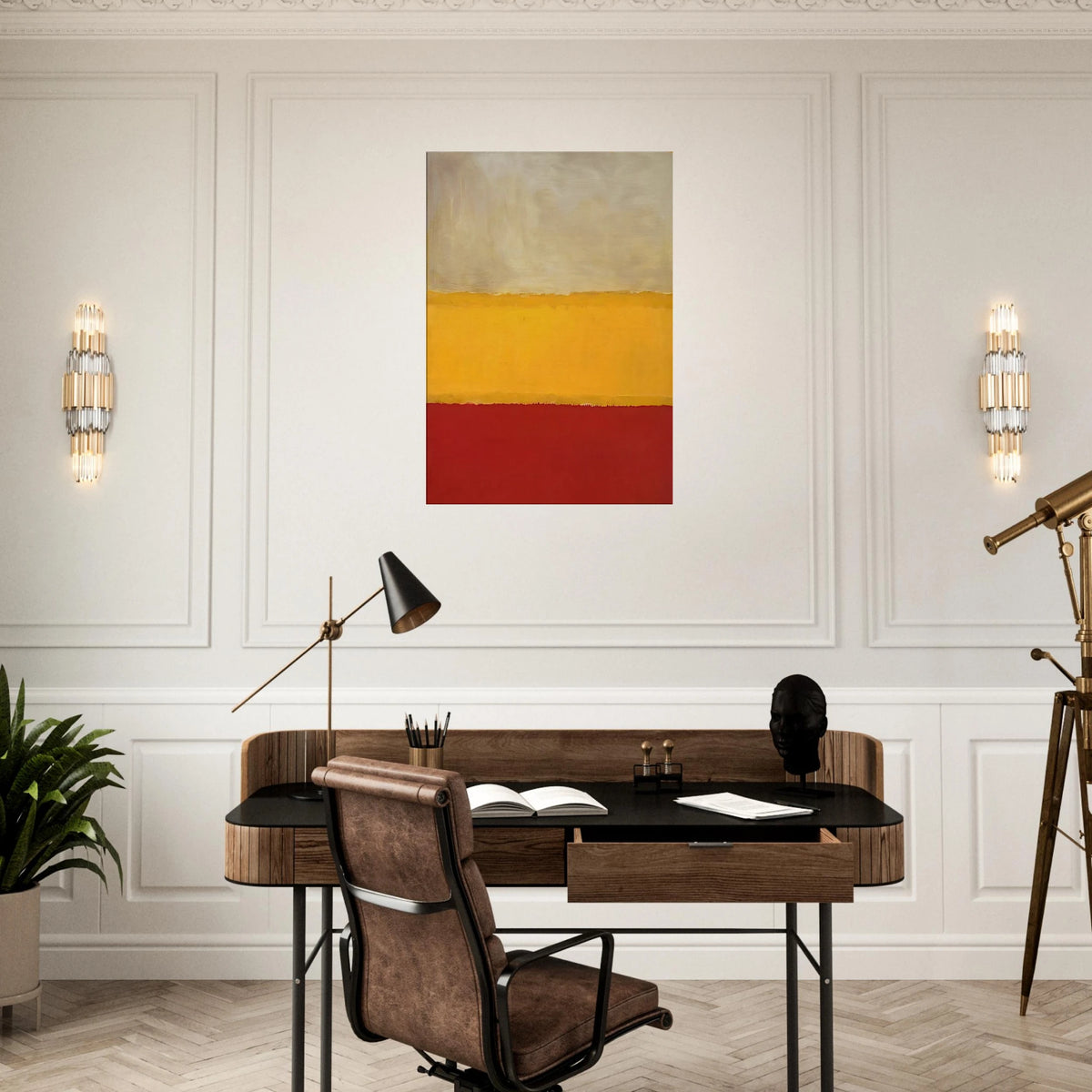 No. 13 White, Red on Yellow Canvas | Mark Rothko Canvas | Rothko Prints