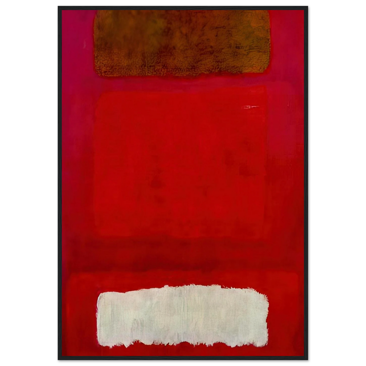 No. 16 Red, White, and Brown - 1957 Framed Poster | Mark Rothko Framed Prints Wall Art | Rothko Prints
