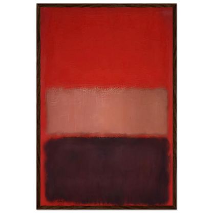 No. 46 Black, Ochre, Red Over Red - 1957 Framed Poster | Mark Rothko Framed Prints Wall Art | Rothko Prints