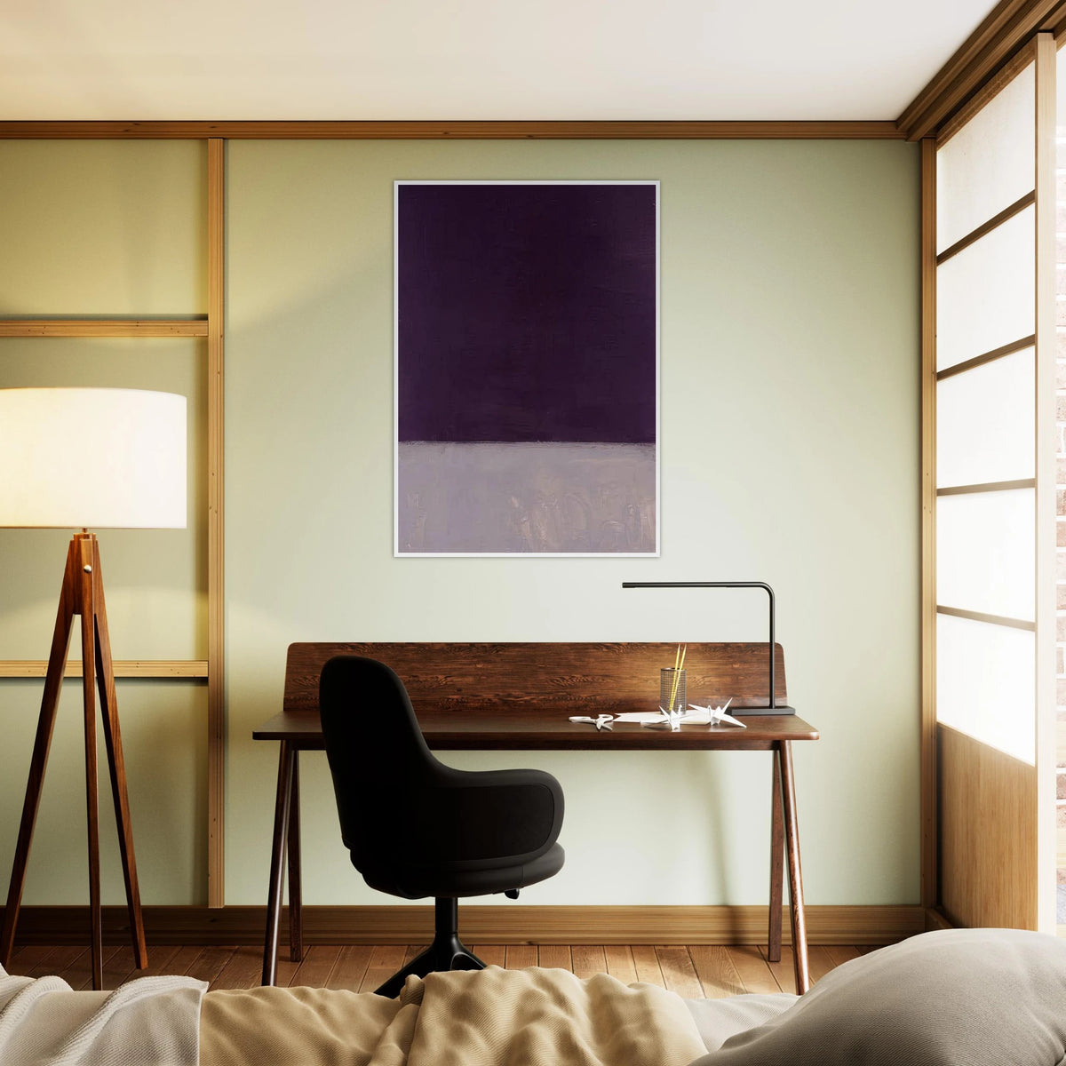 Untitled Black and Gray - 1970 Framed Poster | Mark Rothko Framed Prints Wall Art | Rothko Prints