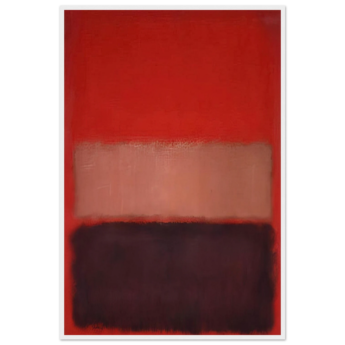 No. 46 Black, Ochre, Red Over Red - 1957 Framed Poster | Mark Rothko Framed Prints Wall Art | Rothko Prints