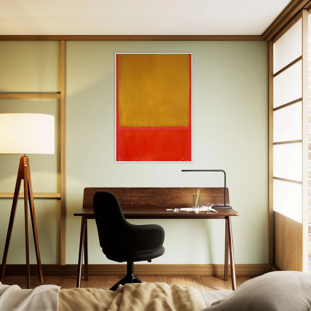 Ochre and Red on Red - 1954 Framed Poster | Mark Rothko Framed Prints Wall Art | Rothko Prints