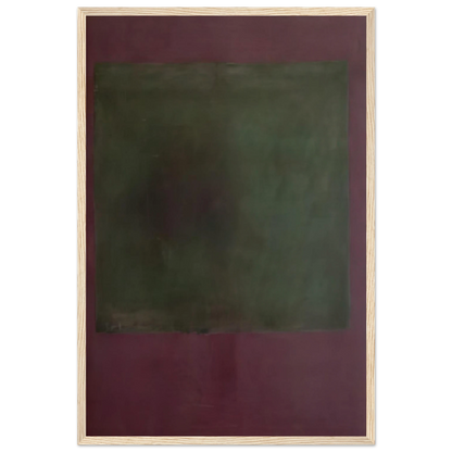 Untitled Green on Maroon - 1961 Framed Poster | Mark Rothko Framed Prints Wall Art | Rothko Prints