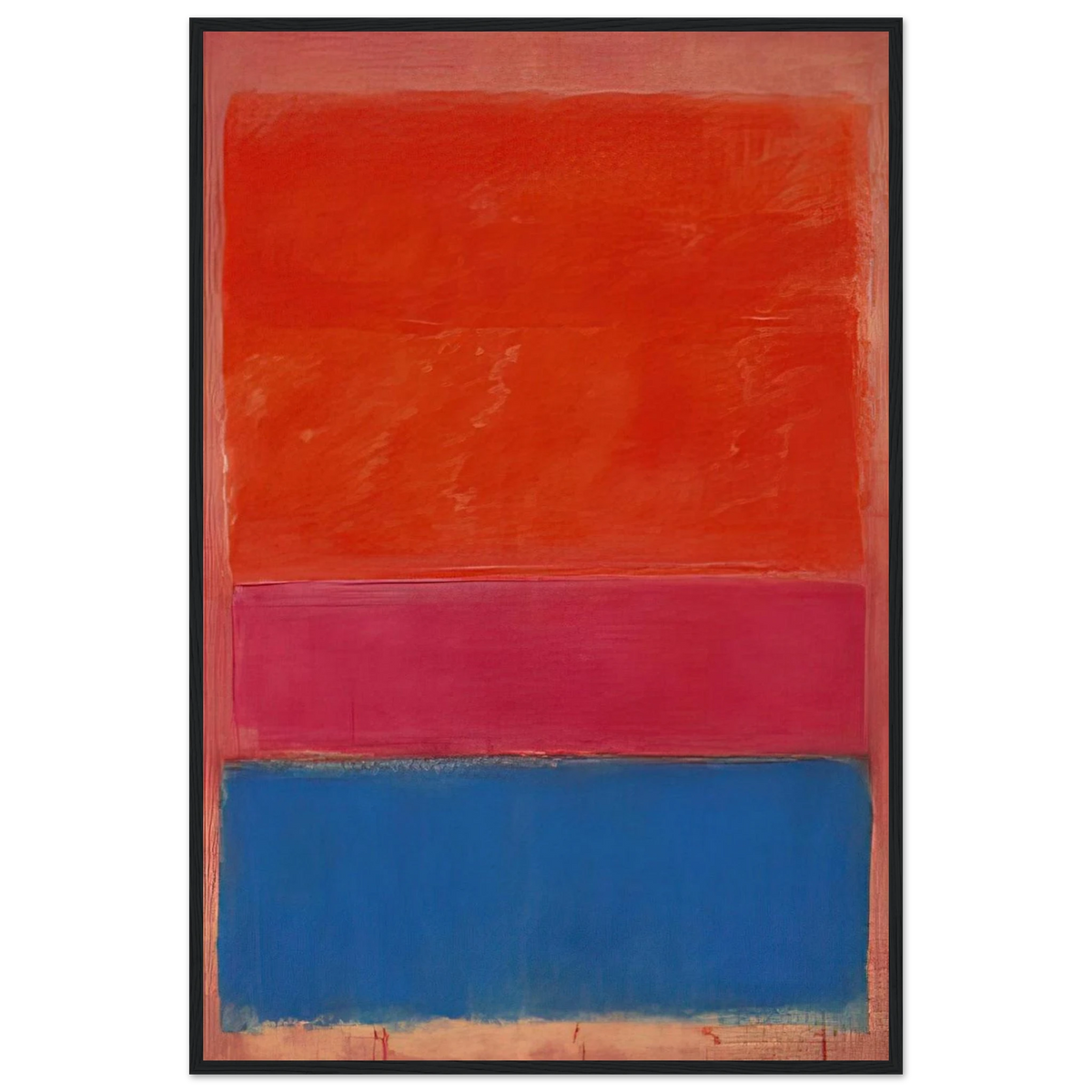 No. 1 Royal Red and Blue - 1954 Framed Poster | Mark Rothko Framed Prints Wall Art | Rothko Prints
