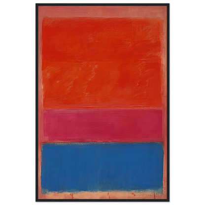 No. 1 Royal Red and Blue - 1954 Framed Poster | Mark Rothko Framed Prints Wall Art | Rothko Prints