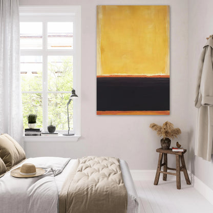 Yellow, Charcoal, Brown - 1953 Poster | Mark Rothko Poster | Rothko Prints