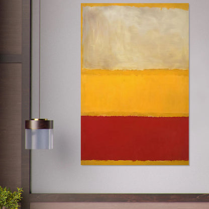 No. 13 White, Red on Yellow Poster | Mark Rothko Poster | Rothko Prints