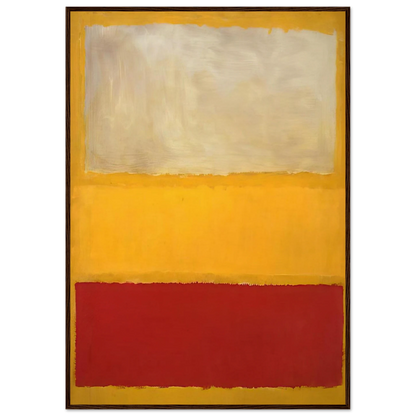 No. 13 White, Red on Yellow Framed Poster | Mark Rothko Framed Prints Wall Art | Rothko Prints