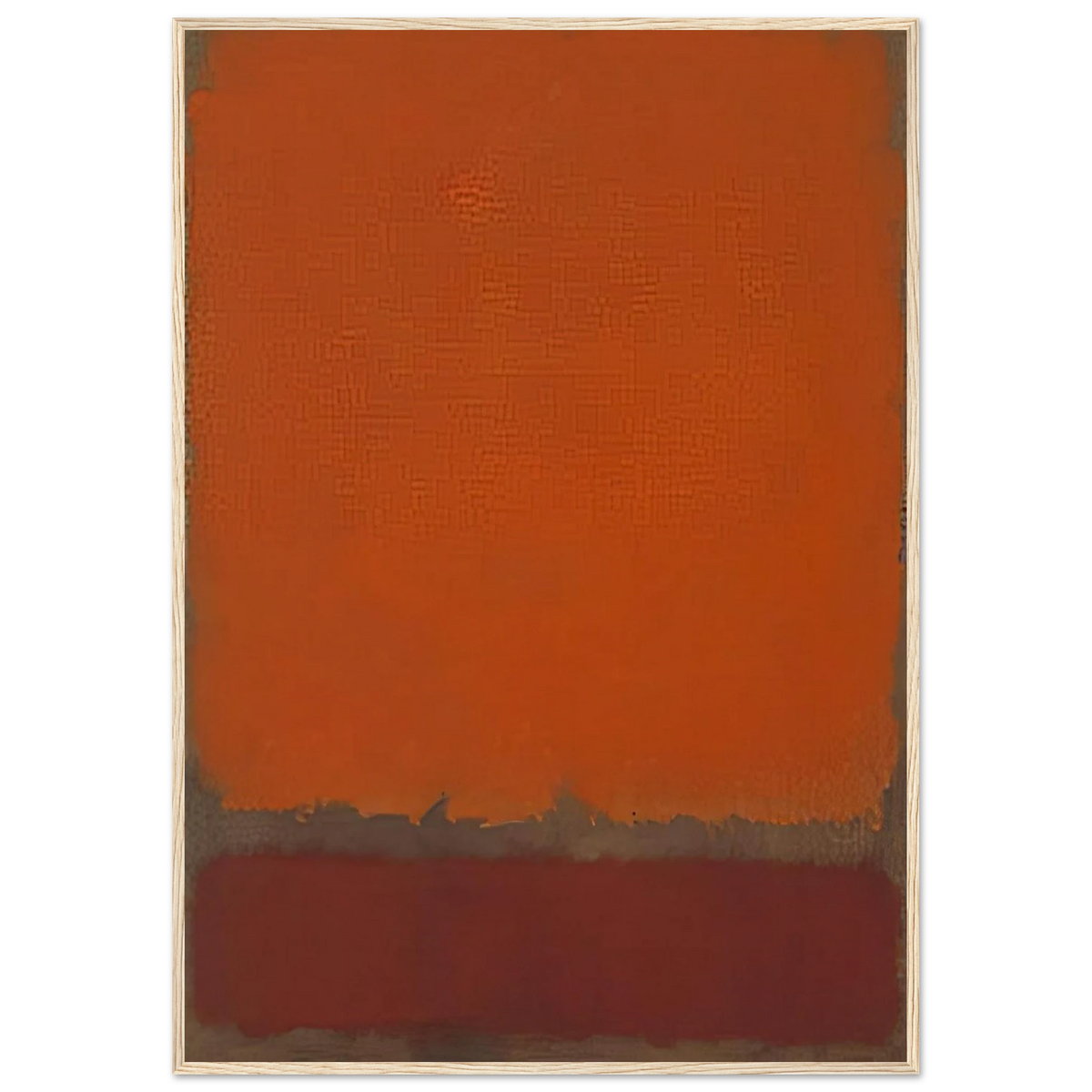 Ochre and Red on Red - 1962 Framed Poster | Mark Rothko Framed Prints Wall Art | Rothko Prints
