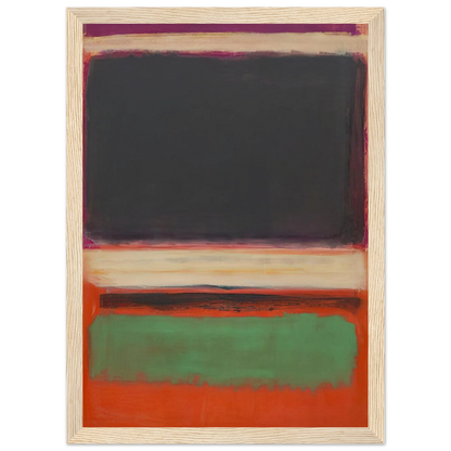 No.3No.13 Magenta, Black, Green on Orange - 1949 Framed Poster | Mark Rothko Framed Prints Wall Art | Rothko Prints