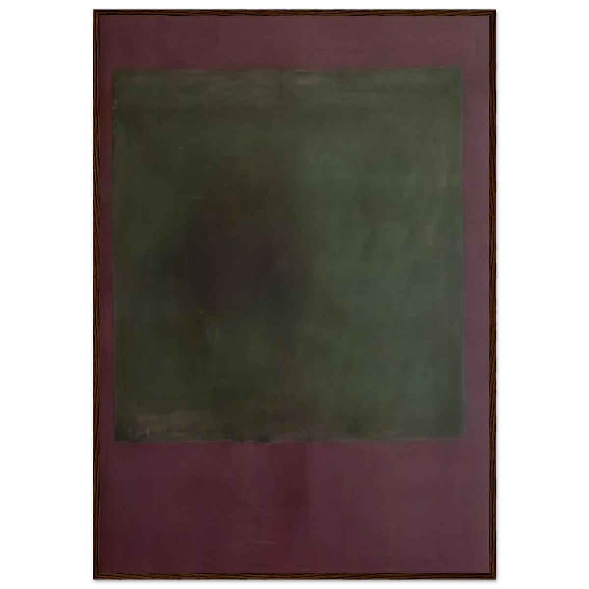 Untitled Green on Maroon - 1961 Framed Poster | Mark Rothko Framed Prints Wall Art | Rothko Prints