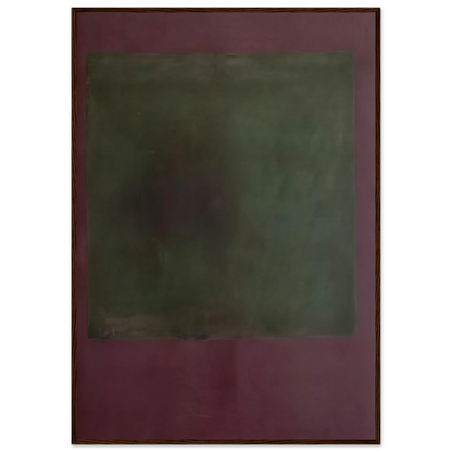 Untitled Green on Maroon - 1961 Framed Poster | Mark Rothko Framed Prints Wall Art | Rothko Prints
