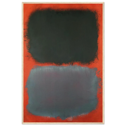 Untitled Gray, Gray on Red - 1968 Framed Poster | Mark Rothko Framed Prints Wall Art | Rothko Prints