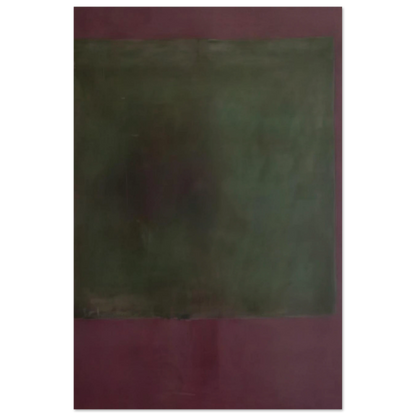 Untitled Green on Maroon - 1961 Poster | Mark Rothko Poster | Rothko Prints