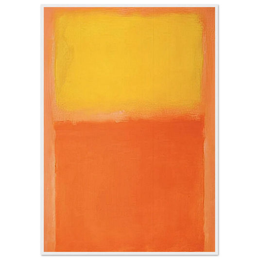 Orange and Yellow - 1956 Framed Poster | Mark Rothko Framed Prints Wall Art | Rothko Prints