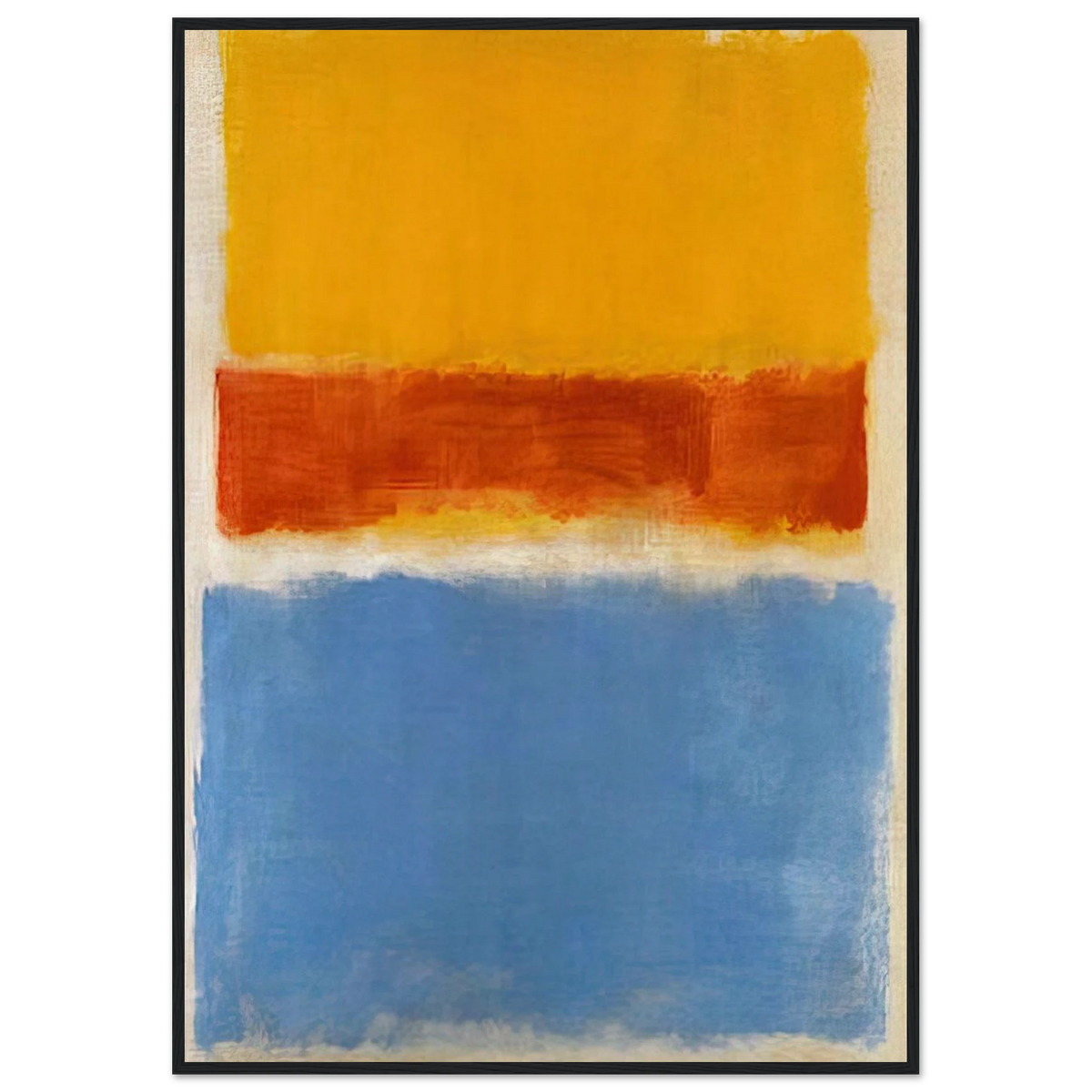 Untitled Yellow, Red and Blue - 1953 Framed Poster | Mark Rothko Framed Prints Wall Art | Rothko Prints