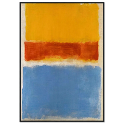 Untitled Yellow, Red and Blue - 1953 Framed Poster | Mark Rothko Framed Prints Wall Art | Rothko Prints