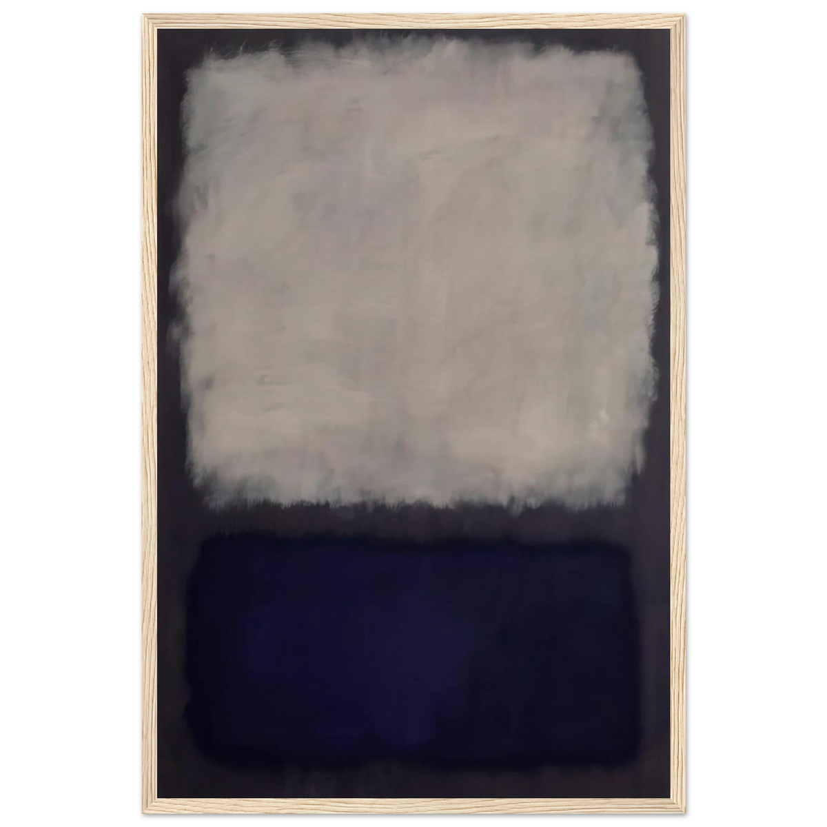 Blue and gray - 1962 Framed Poster | Mark Rothko Framed Prints Wall Art | Rothko Prints
