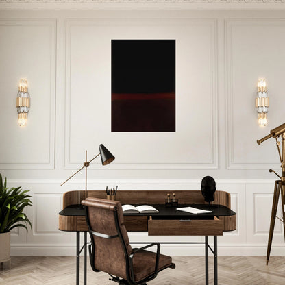 Black on Dark Sienna on Purple - 1960 Canvas | Mark Rothko Canvas | Rothko Prints
