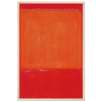 Ochre and Red on Red - 1957 Framed Poster | Mark Rothko Framed Prints Wall Art | Rothko Prints