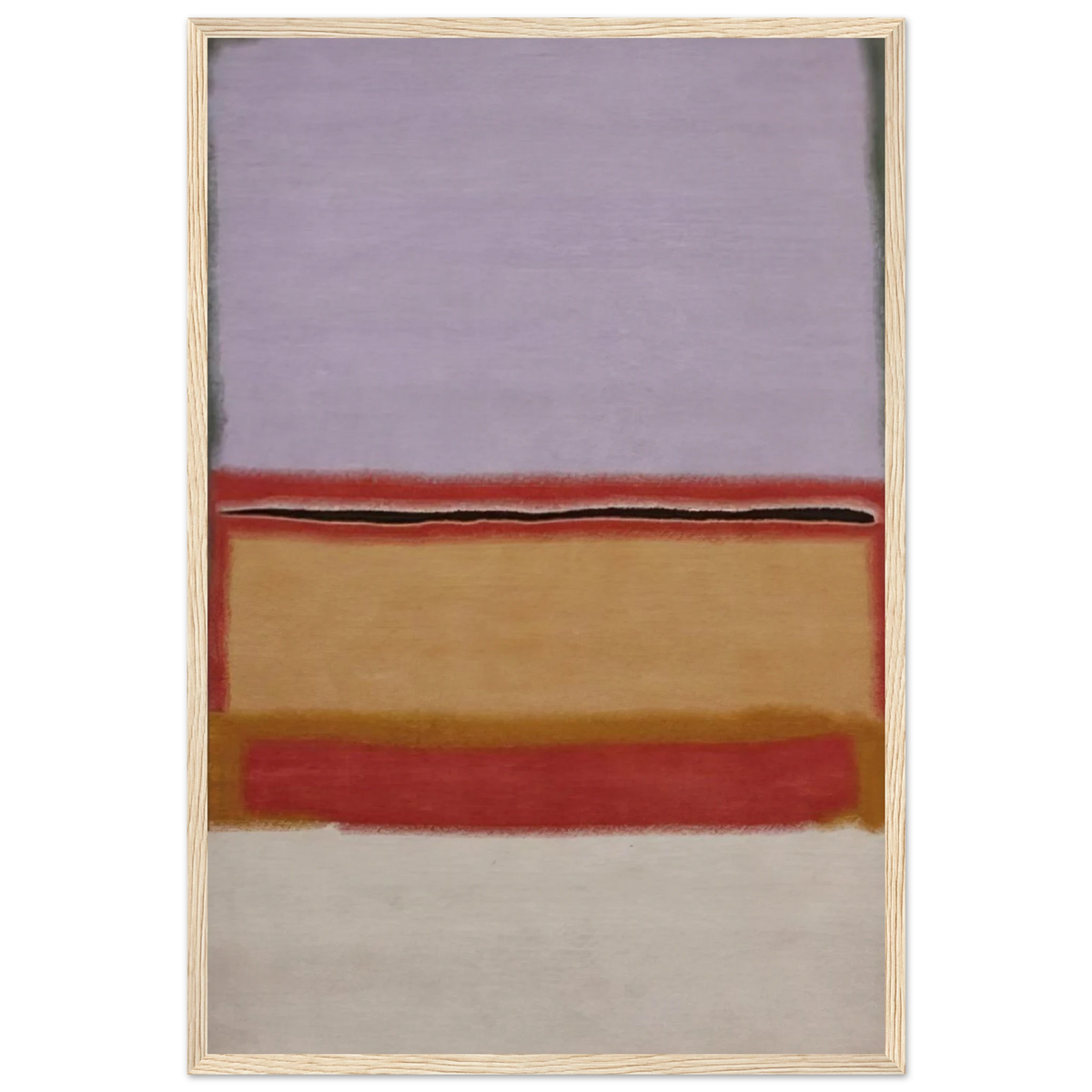 Orange over Violet - 1968 Framed Poster | Mark Rothko Framed Prints Wall Art | Rothko Prints