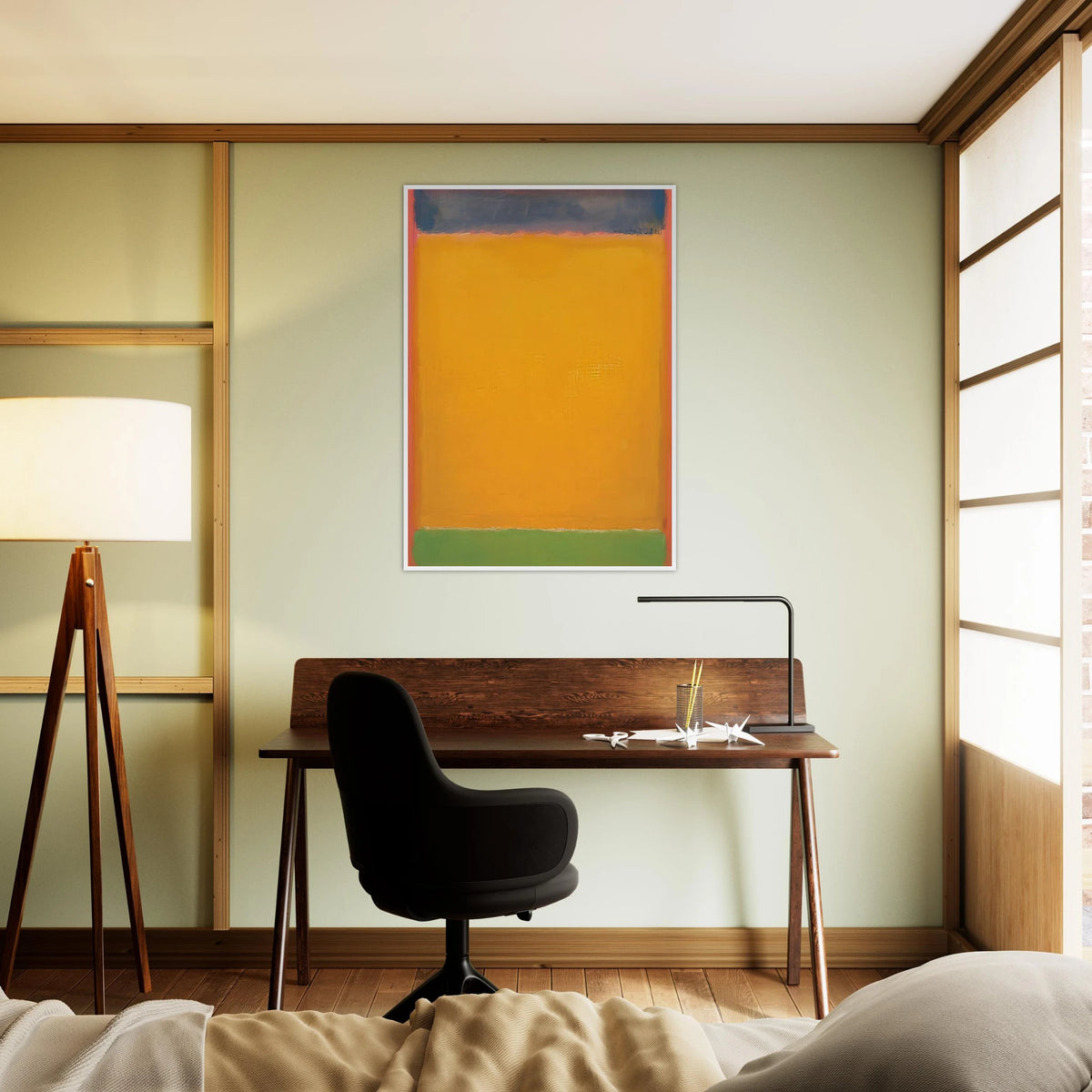 United Blue, Yellow, Green on Red - 1954 Framed Poster | Mark Rothko Framed Prints Wall Art | Rothko Prints