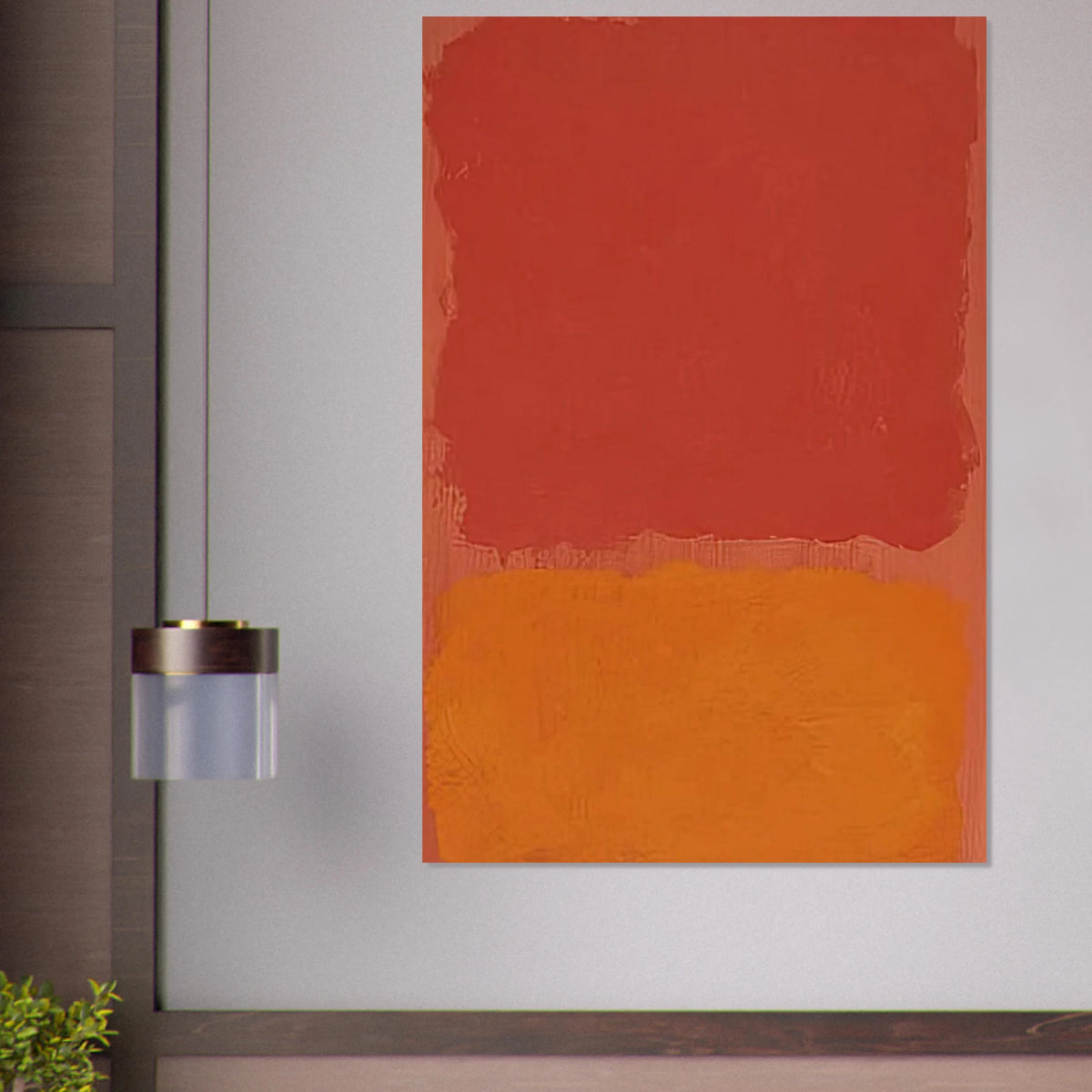 Untitled Red and Orange on Salmon - 1969 Poster | Mark Rothko Poster | Rothko Prints