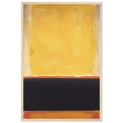 Yellow, Charcoal, Brown - 1953 Framed Poster | Mark Rothko Framed Prints Wall Art | Rothko Prints