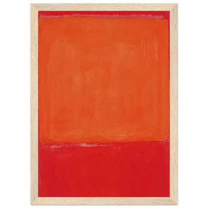 Ochre and Red on Red - 1957 Framed Poster | Mark Rothko Framed Prints Wall Art | Rothko Prints