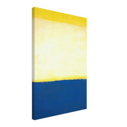 No. 6 Yellow, White, Blue Over Yellow on Gray - 1954 Canvas | Mark Rothko Canvas | Rothko Prints