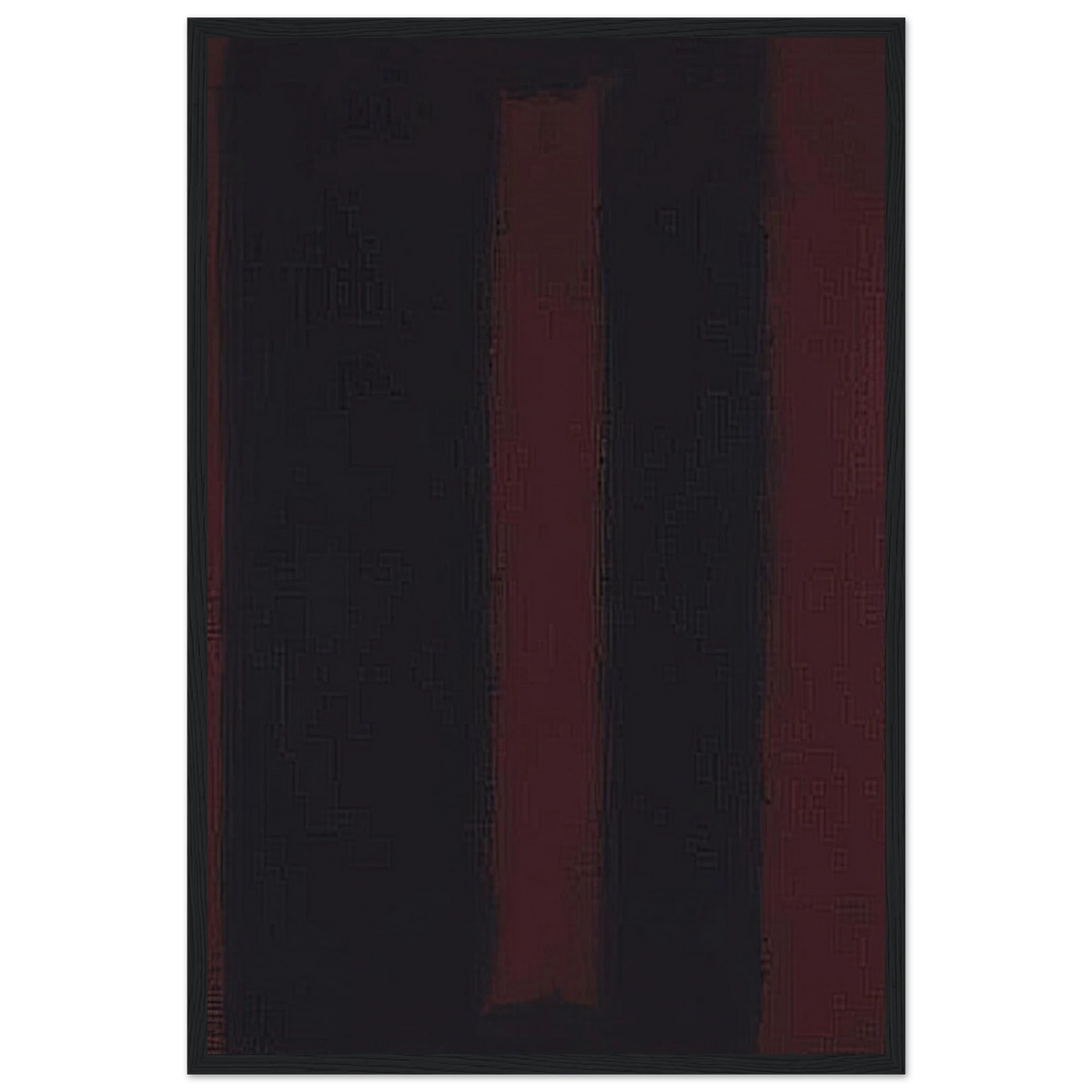 Black on Maroon - 1959 Framed Poster | Mark Rothko Framed Prints Wall Art | Rothko Prints