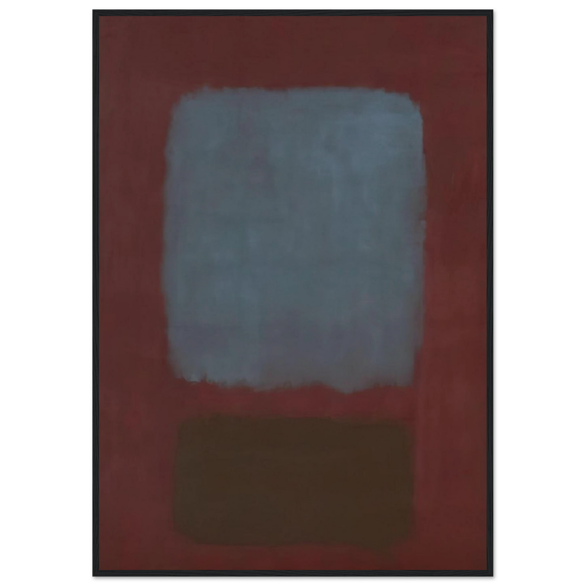 No. 37No. 19 Slate Blue and Brown on Plum - 1958 Framed Poster | Mark Rothko Framed Prints Wall Art | Rothko Prints