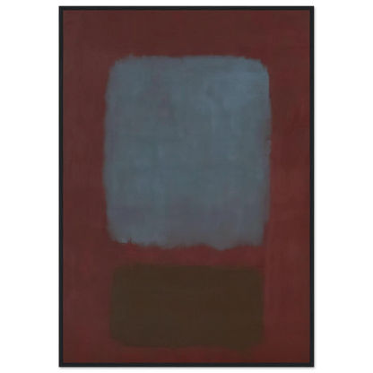 No. 37No. 19 Slate Blue and Brown on Plum - 1958 Framed Poster | Mark Rothko Framed Prints Wall Art | Rothko Prints