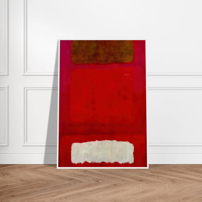 No. 16 Red, White, and Brown - 1957 Framed Poster | Mark Rothko Framed Prints Wall Art | Rothko Prints