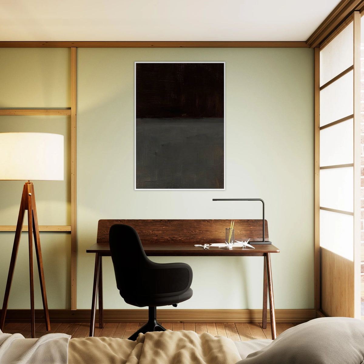 Untitled brown and gray - 1969 Framed Poster | Mark Rothko Framed Prints Wall Art | Rothko Prints