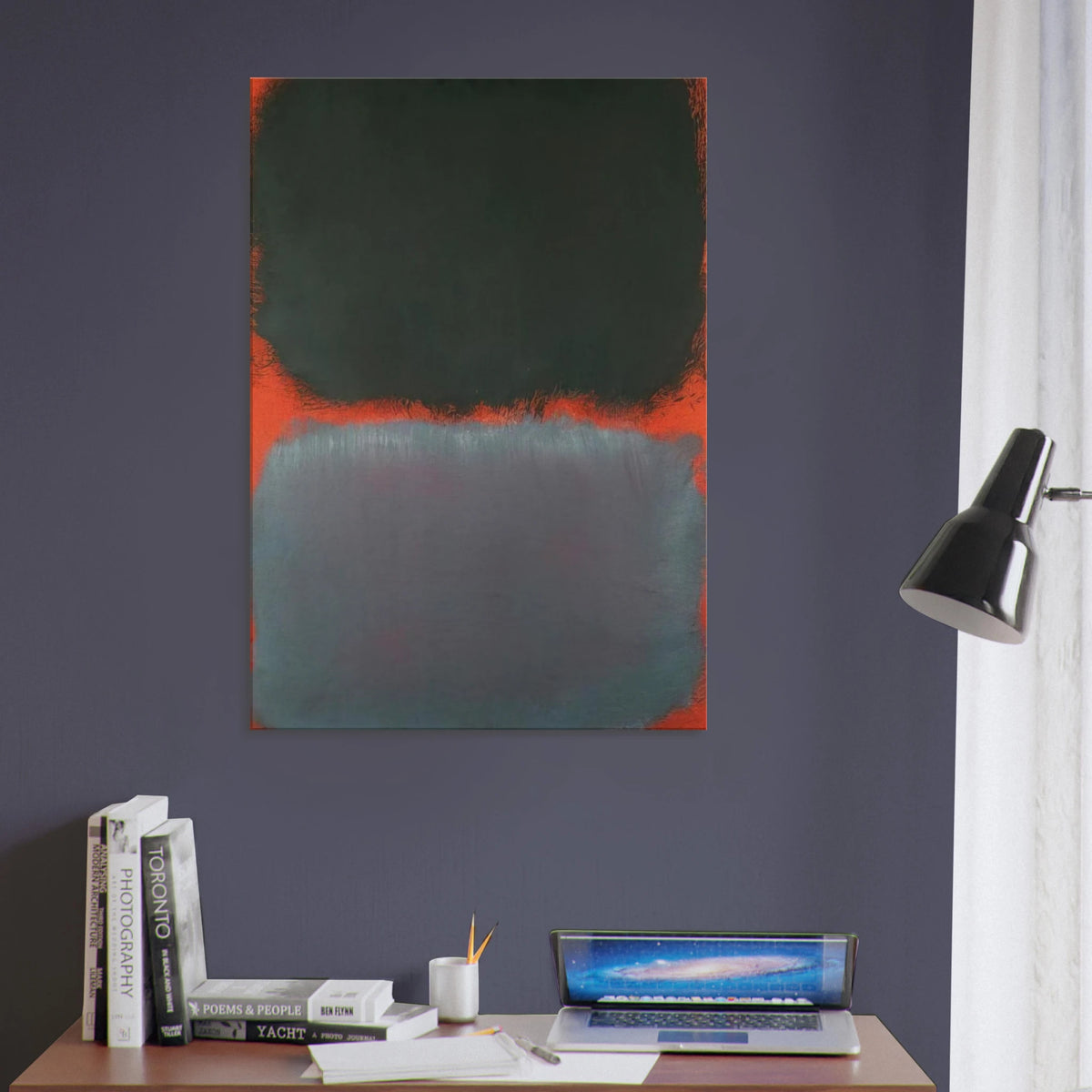 Untitled Gray, Gray on Red - 1968 Canvas | Mark Rothko Canvas | Rothko Prints