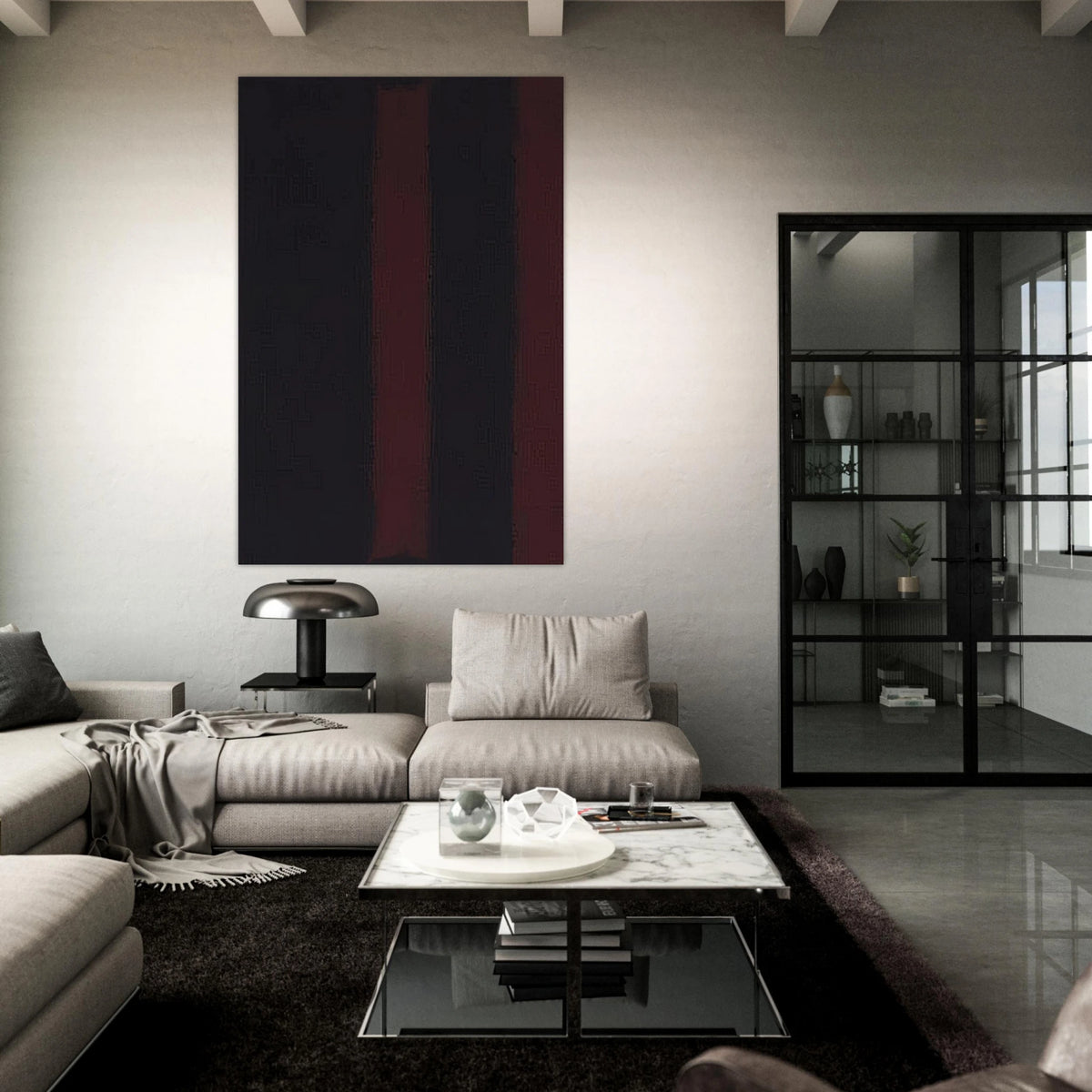 Black on Maroon - 1959 Poster | Mark Rothko Poster | Rothko Prints