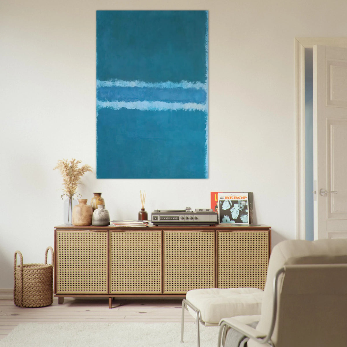 Untitled Blue Divided by Blue - 1966 Poster | Mark Rothko Poster | Rothko Prints