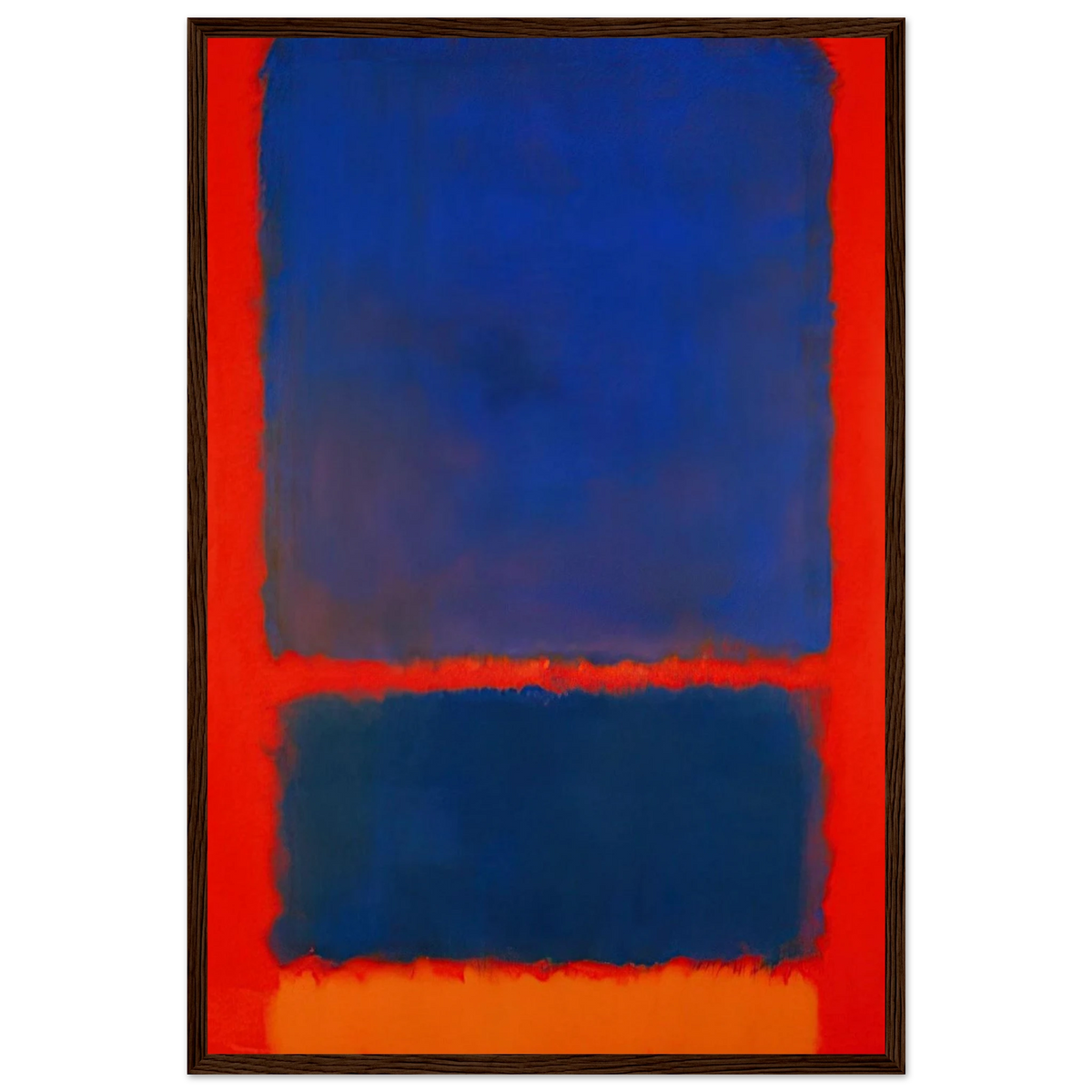 Blue, Orange, Red - 1961 Framed Poster | Mark Rothko Framed Prints Wall Art | Rothko Prints