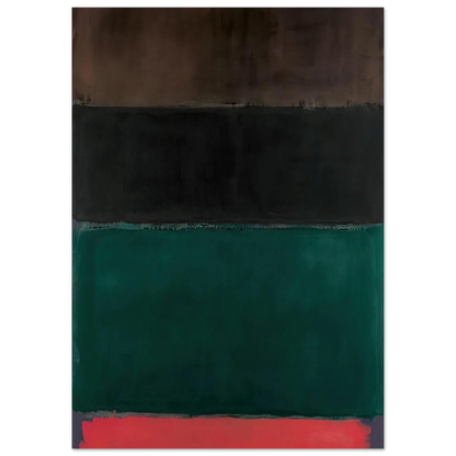 Untitled Red-Brown, Black, Green, Red - 1962 Poster | Mark Rothko Poster | Rothko Prints