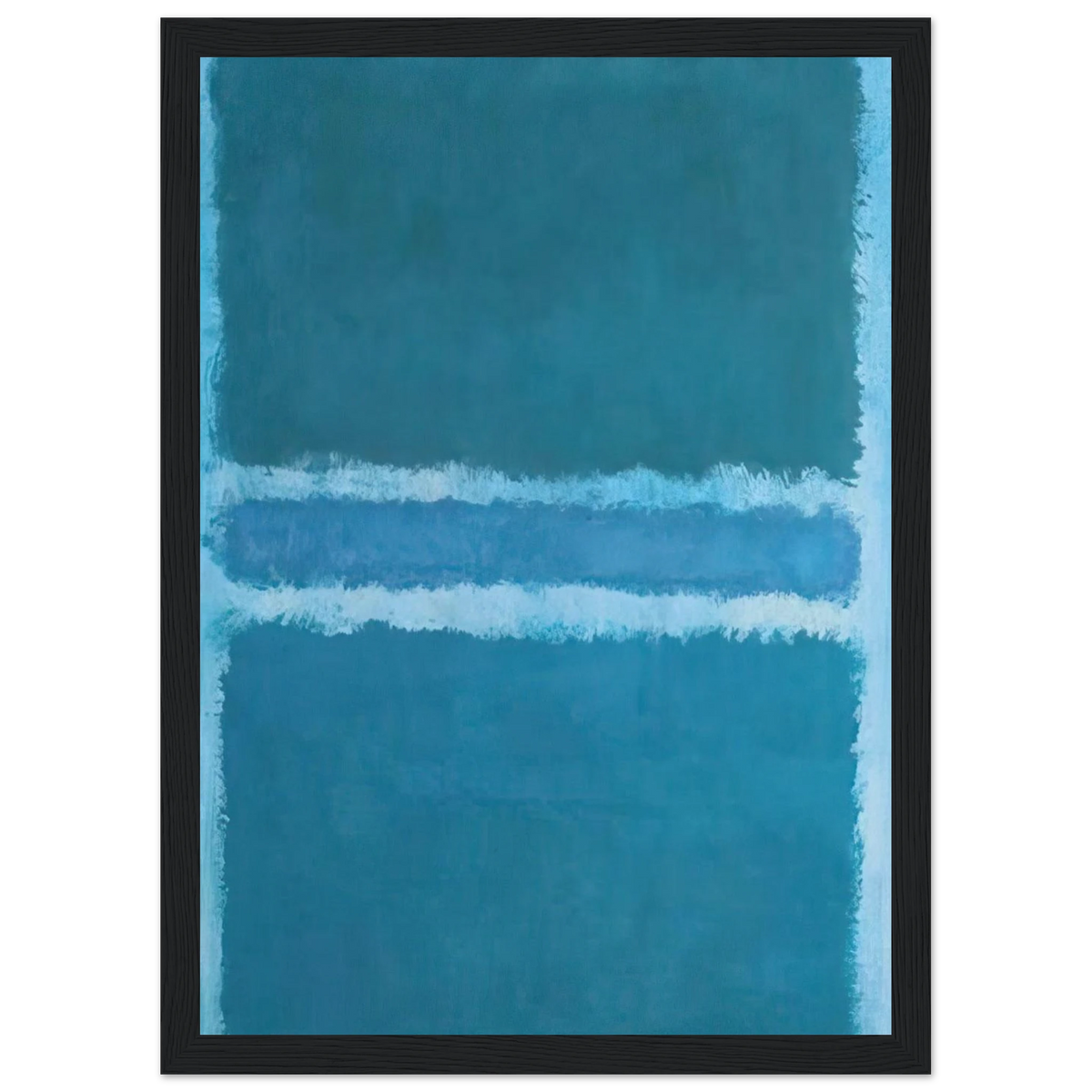 Untitled Blue Divided by Blue - 1966 Framed Poster | Mark Rothko Framed Prints Wall Art | Rothko Prints