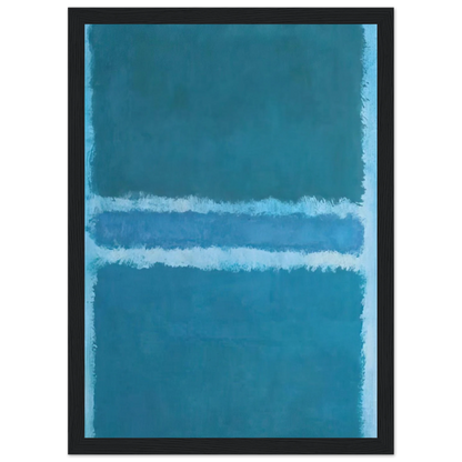 Untitled Blue Divided by Blue - 1966 Framed Poster | Mark Rothko Framed Prints Wall Art | Rothko Prints