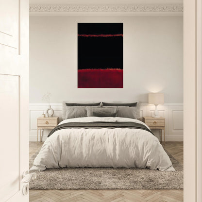 Black in Deep Red - 1957 Canvas | Mark Rothko Canvas | Rothko Prints