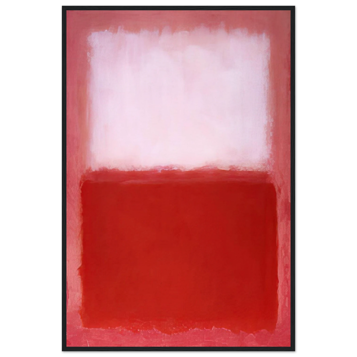 White Over Red - 1957 Framed Poster | Mark Rothko Framed Prints Wall Art | Rothko Prints